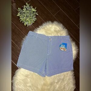 Columbia royal blue and white gingham super bonehead shorts sz 42